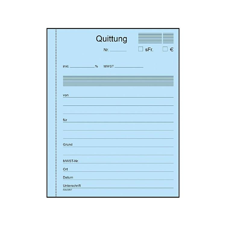 Basicmed FAVORIT Quittungen D A6 9096 O