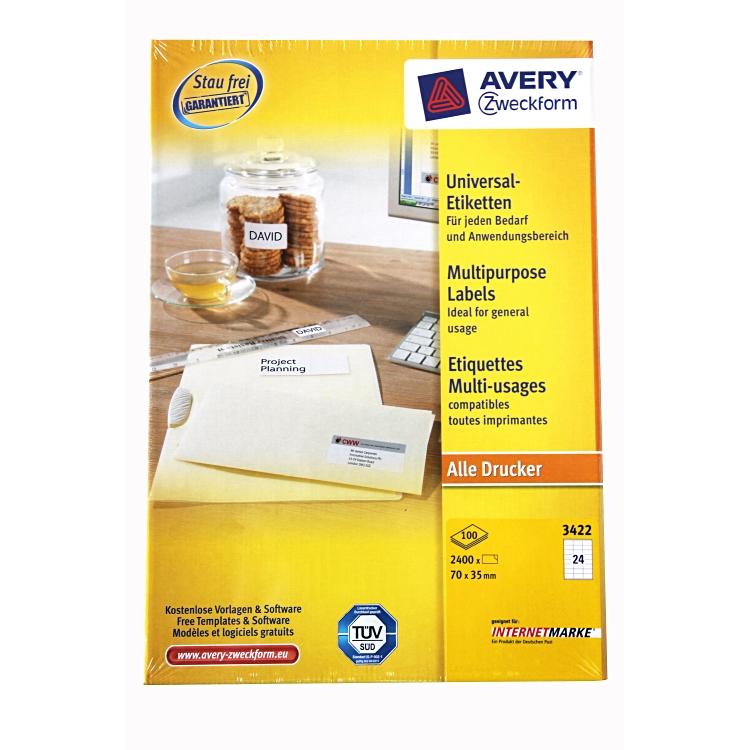 Basicmed AVERY ZW. Etiketten 70x35mm 34