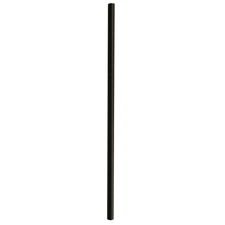 Basicmed Papiertrinkhalm schwarz