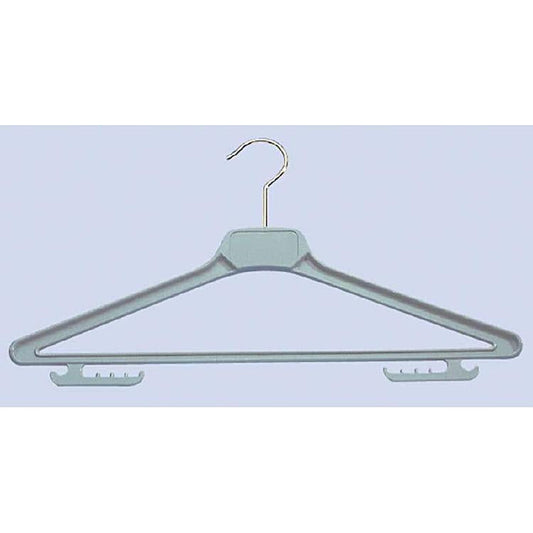 Basicmed Kleiderbügel Kunststoff grau