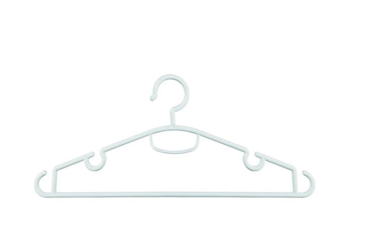 Basicmed Kleiderbügel Kunstoff weiss