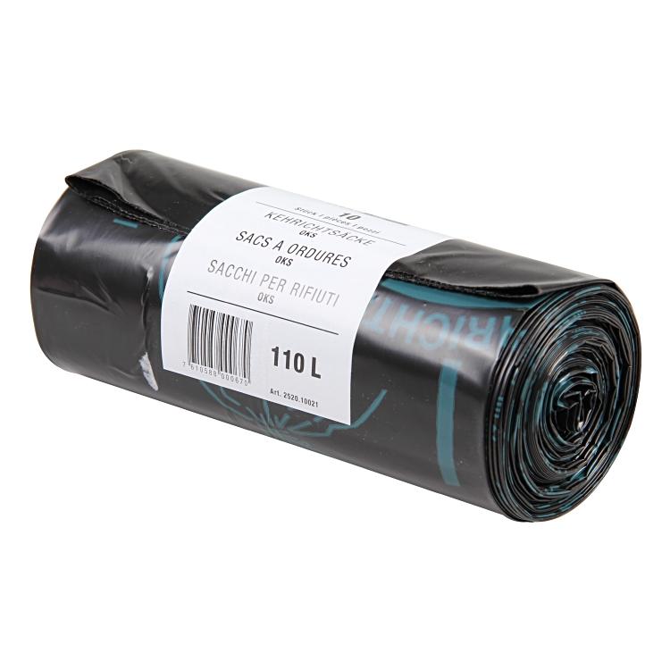Basicmed Kehrichtsack 110L/schwarz