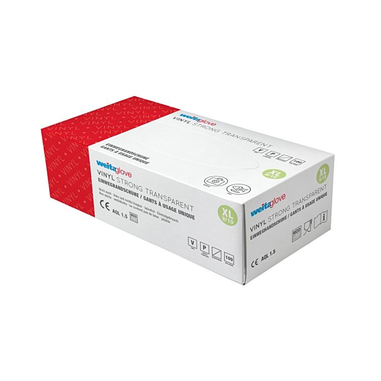 Weitaglove Vinyl Strong Transparent 100er Box