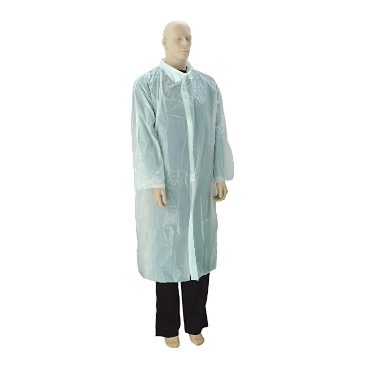 Basicmed Besuchermantel weiss PE 30my