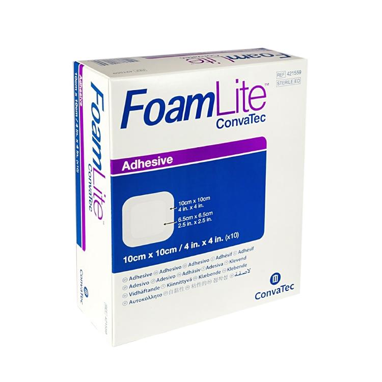 Basicmed Foam Lite adhesive 10x10 cm