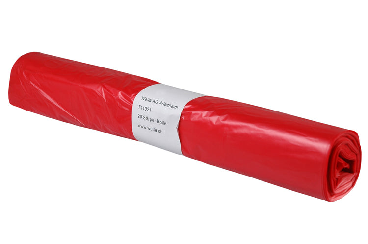 Basicmed Wäschesack rot 25my