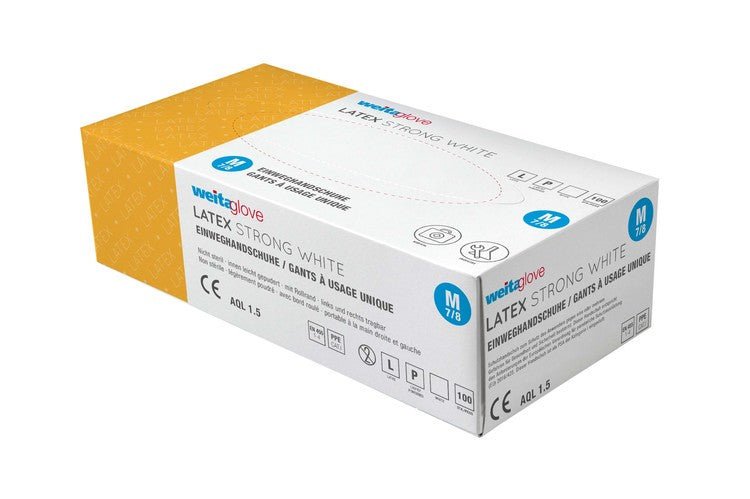 Weitaglove Latex Strong Weiss 100er Box