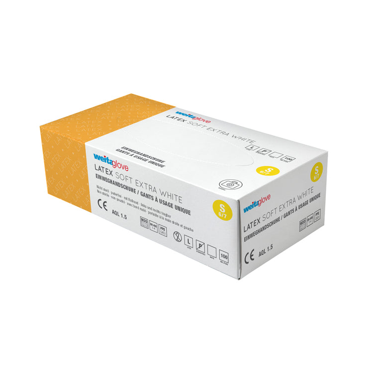 Weitaglove Latex Soft Extra Weiss 100er Box