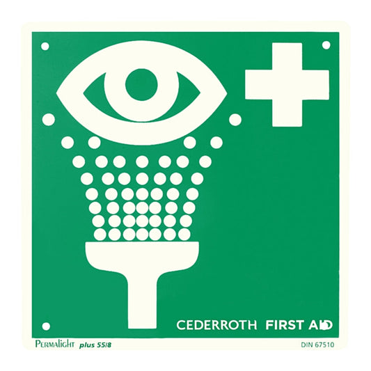 Basicmed Schild mit Augenspülzeichen