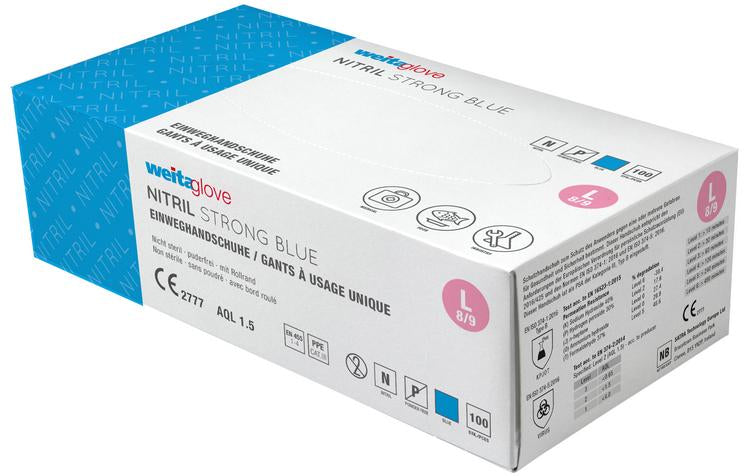 Weitaglove Nitril Strong Blau 100er Box