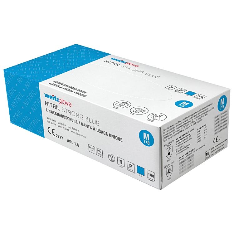 Weitaglove Nitril Strong Blau 100er Box