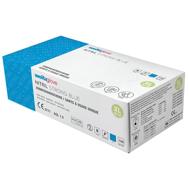 Weitaglove Nitril Strong Blau 100er Box