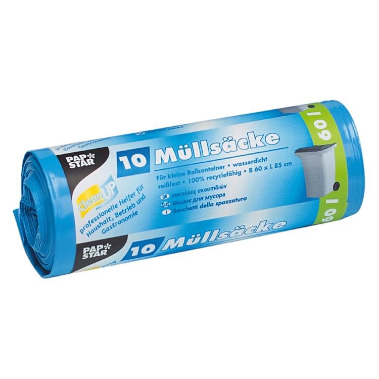 Basicmed Kehrichtsack 60L/blau