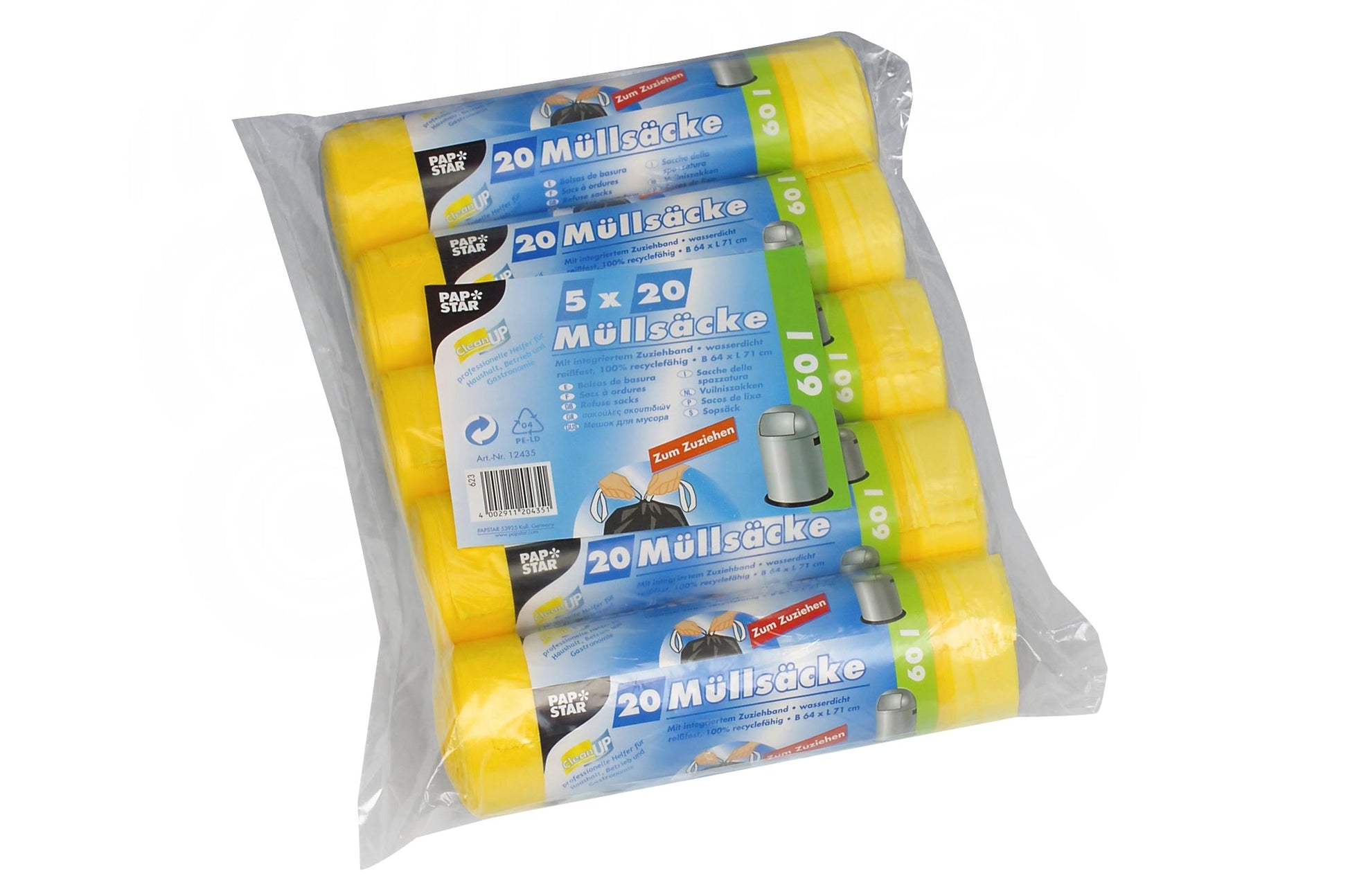 Basicmed Mehrzweckbeutel 60L/gelb