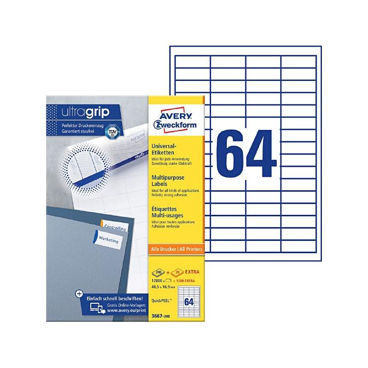 Basicmed AVERY ZW. Etiketten 48,5×16,9m