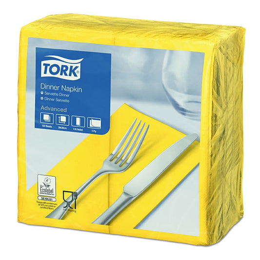 Basicmed Tork Dinnerserviette Gelb