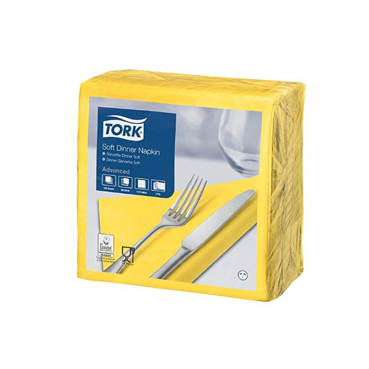 Basicmed Tork Dinnerservietten gelb