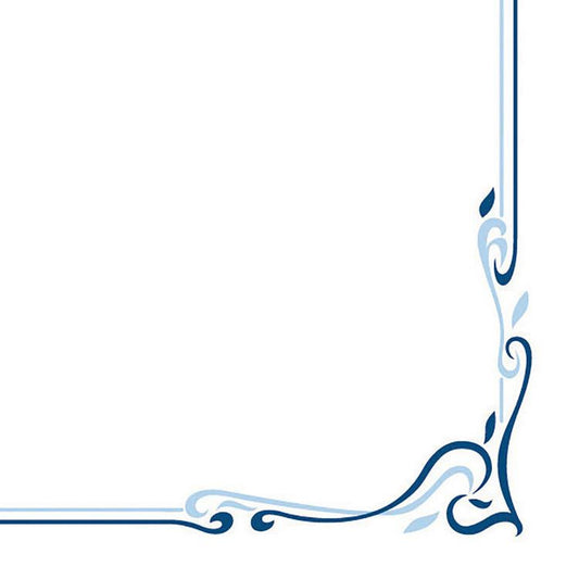 Basicmed Serviette Colour Line  blau