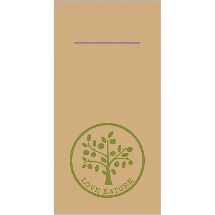 Basicmed Pocket-Napkin Love Nature natu