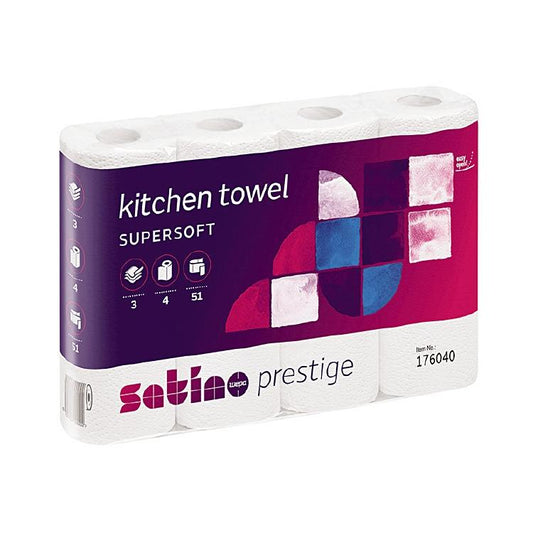 Basicmed Haushaltrollen Satino Prestige