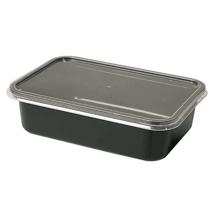 Basicmed Behälter schwarz PP 750ml