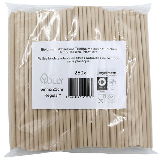 Basicmed Trinkhalm Bambusfaser