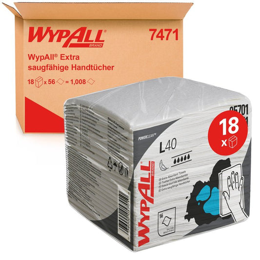 Basicmed Wypall L40 Wischtuch weiss