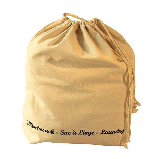 Basicmed Wäschebeutel Baumwolle beige
