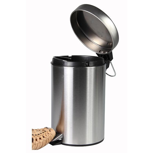 Basicmed Treteimer 3L Edelstahl matt