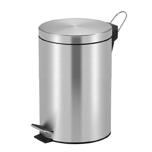 Basicmed Treteimer 20L Edelstahl matt