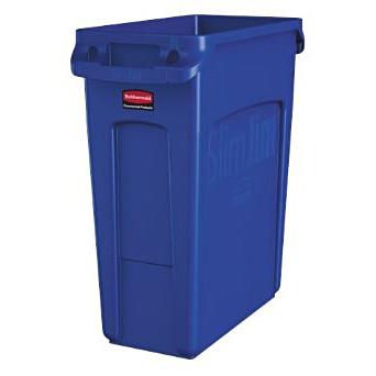 Basicmed Abfalleimer 60L Blau