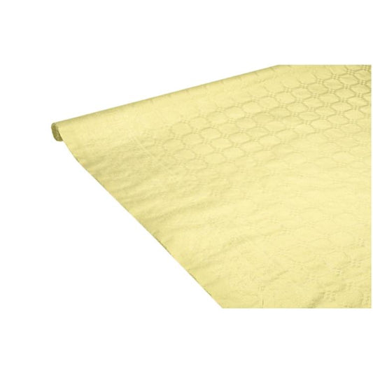 Basicmed Tischtuchrolle Damast gelb
