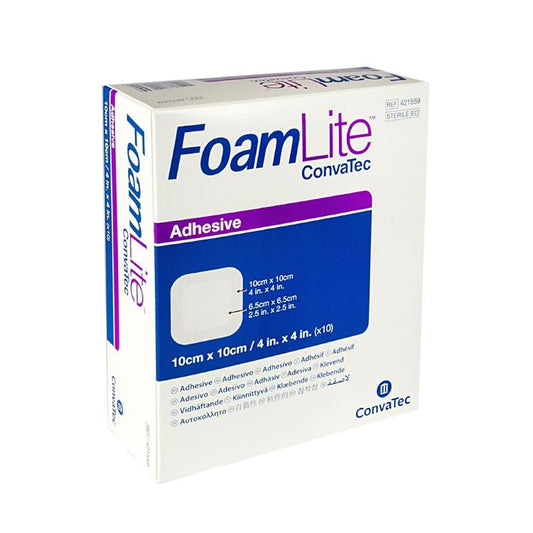 Basicmed Foam Lite adhesive 10x10 cm