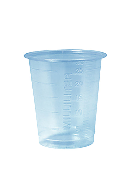Basicmed Medizinbecher blau 30ml