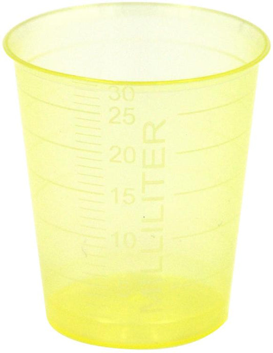 Basicmed Medizinbecher gelb 30ml