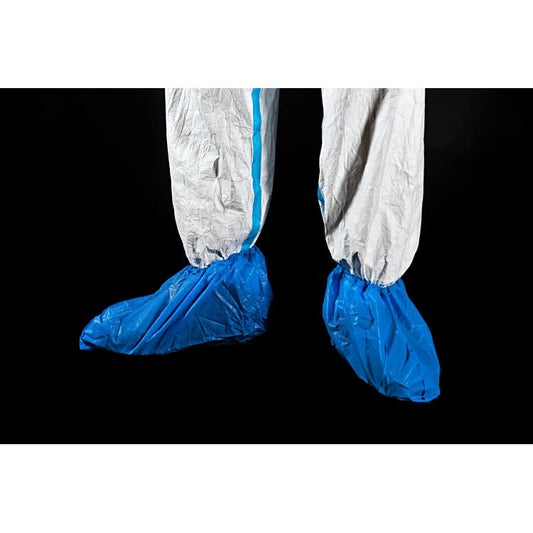 Basicmed Ueberschuhe PE blau Hoch 80my