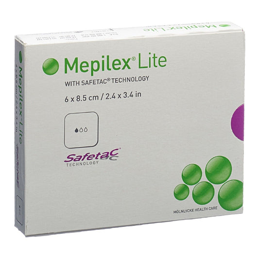 Basicmed Mepilex Lite Safetac 10x10