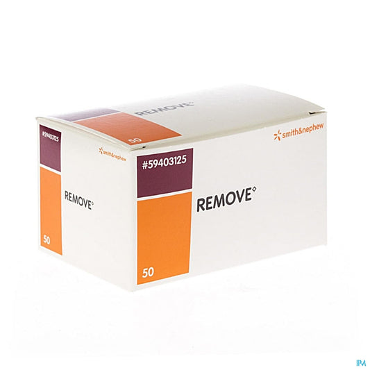 Basicmed Remov Wipes 6x6